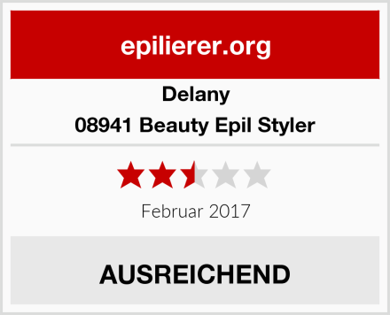 Delany 08941 Beauty Epil Styler Test