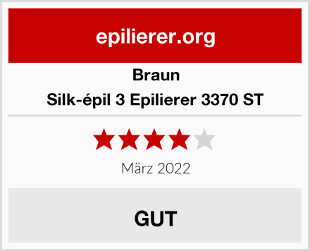 Braun Silk-épil 3 Epilierer 3370 ST Test