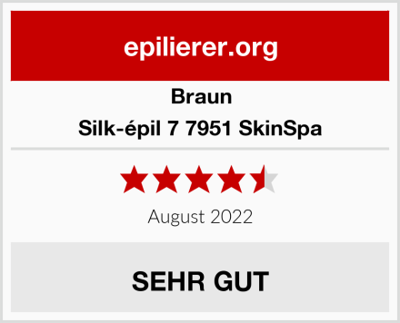 Braun Silk-épil 7 7951 SkinSpa Test