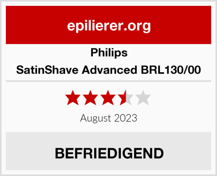 Philips SatinShave Advanced BRL130/00 Test