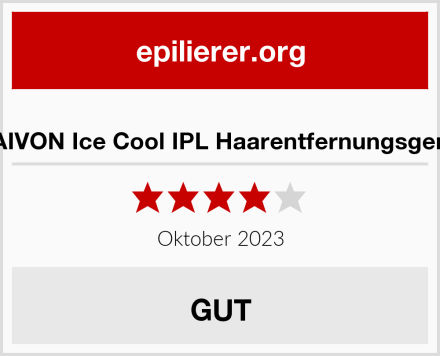  BAIVON Ice Cool IPL Haarentfernungsgerät Test
